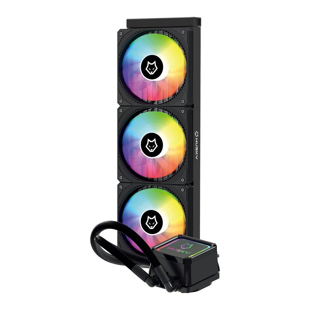 WATER COOLER HUSKY FREEZY ARGB 360MM AMD E INTEL PRETO