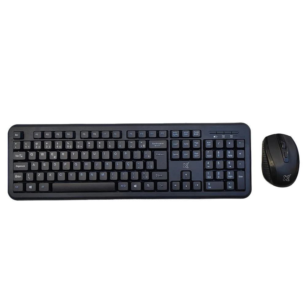 TECLADO/MOUSE (COMBO) S/ FIO MAX PRINT EXAGON USB 2.0 PRETO (A)