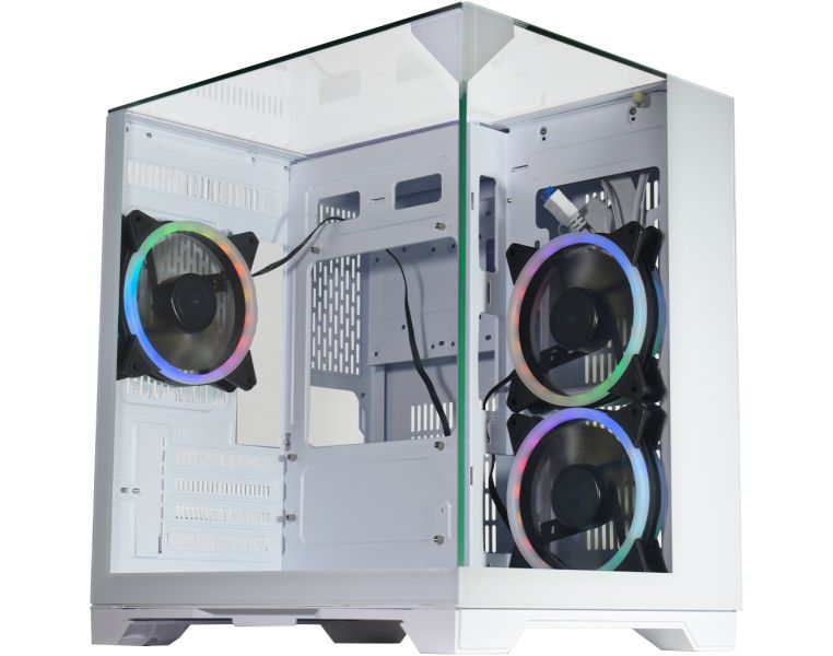 GABINETE GAMER AQUÁRIO VISÃO INIFINITA WHITE MICRO ATX - BRANCO (A)