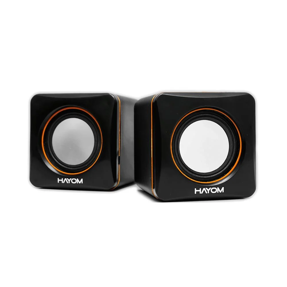 CAIXA DE SOM MULTIMÍDIA HAYOM KM2501 USB 5V 6W RMS PRETO(A)